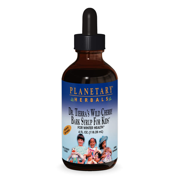 Planetary Herbals Wild Cherry Bark Syrup for Kids - 4 Ounces