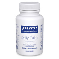 Thumbnail for Pure Encapsulations Daily Calm - Vegan Stress & Sleep Support* Supplement - Contains Ashwagandha, Saffron, GABA & L-Theanine - Non-GMO, Soy-Free & Gluten-Free - 60 Capsules