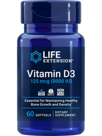 Thumbnail for Life Extension Extend-Release Magnesium Prolonged Health Support & Vitamin D3 5000 IU 125 mcg Bone, Brain & Immune Health - 60 Capsules & 60 Softgels