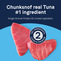 Thumbnail for CANIDAE Pure Protein Topper Wet Dog Food, Chunks of Real Tuna in Gravy Recipe, 3 oz. (Case of 12)