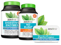 Thumbnail for Zenwise Health Digestive Enzymes, No Bloat, and Free Travel Tin with Probiotics for Digestive and Gut Health | Bloating Relief for Women and Men