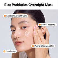 Thumbnail for Abib Rice Probiotics Overnight Face Mask Barrier Jelly 2.7 fl oz | Korean Sleeping Mask for Glass Skin | Moisturizing & Slugging Cream