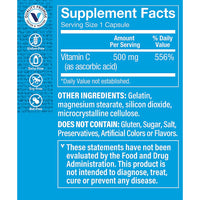 Thumbnail for The Vitamin Shoppe Vitamin C 500MG - Immune Support, Antioxidant Protection & Collagen Formation, Daily Vitamin (100 Capsules)