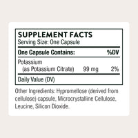 Thumbnail for THORNE - Potassium Citrate - Highly-Absorbable Potassium Supplement for Kidney, Heart, and Skeletal Support* - 90 Capsules