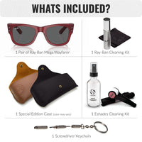 Thumbnail for Ray-Ban RB0840S Mega Wayfarer Square Shape Sunglasses for Men and Women - Timeless Classic Sun Glasses with Modern Elegance - Premium UV Protection - Designer Men's and Women's Sunglasses