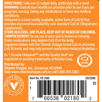 Thumbnail for The Vitamin Shoppe Ubiquinol CoQ-10 100mg Beneficial for Those (60 Softgels)