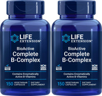 Thumbnail for Life Extension BioActive Complete B-Complex, 150 Veg Caps (Pack of 2)