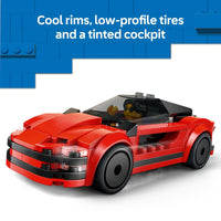 Thumbnail for LEGO City Red Sports Car Toy - Building Toy for Kids, Boys and Girls, Ages 5+ - Educational Gift for Birthdays and Holidays - Includes Driver Minifigure and Other Accessories - 60448