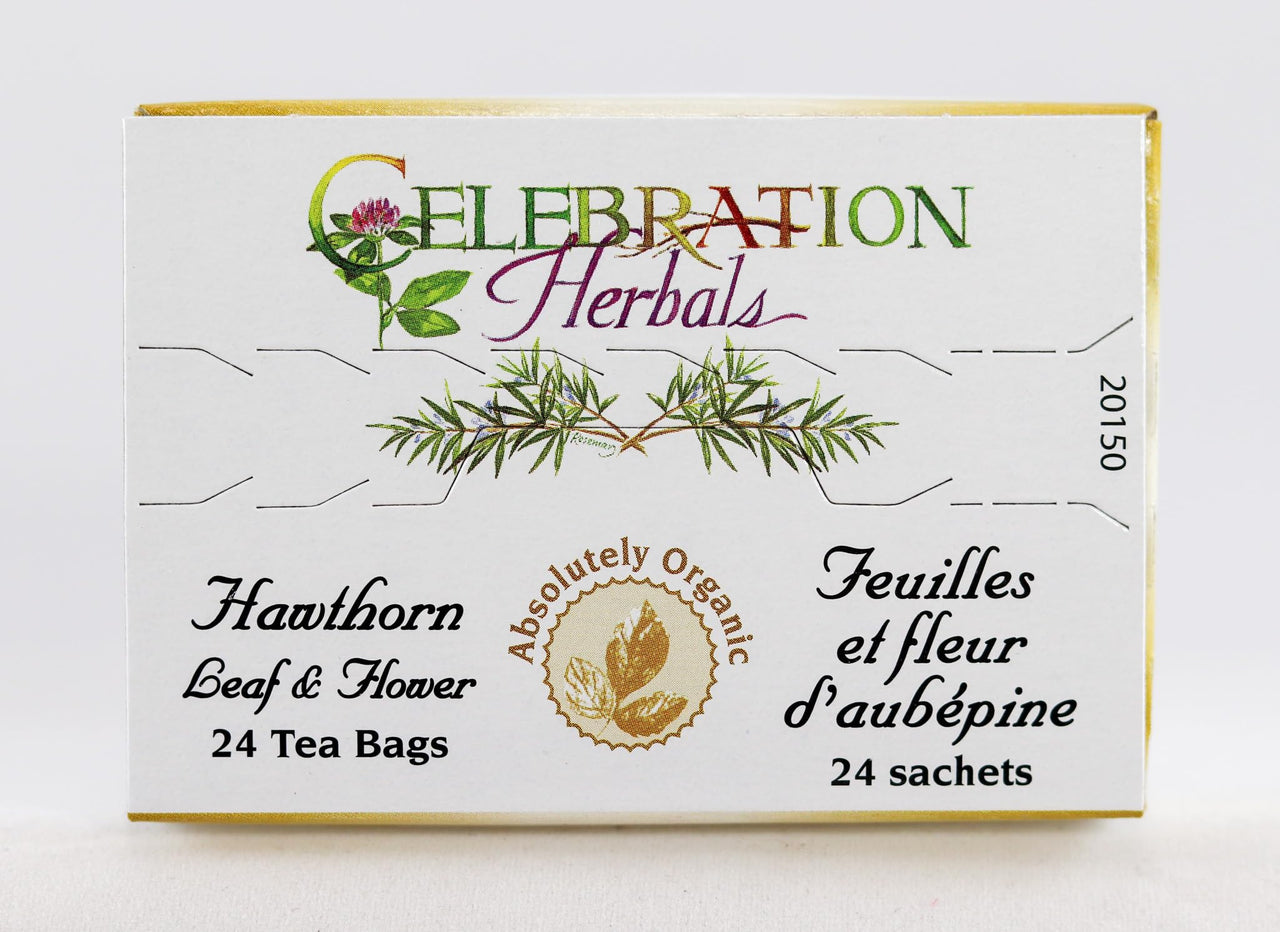 CELEBRATION HERBALS Hawthorn Leaf & Flower Organic 24 Bag, 0.02 Pound
