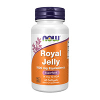 Thumbnail for NOW Foods Supplements, Royal Jelly 1000 mg with 10-HDA (Hydroxy-D-Decenoic Acid), 60 Softgels