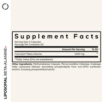 Thumbnail for Codeage Liposomal Beta-Alanine Supplement - CarnoSyn Beta-Alanine - 2-Month Supply - Liposomal Delivery - Pre Workout, Post Workout and Sport Supplementation - Non-GMO - 180 Capsules