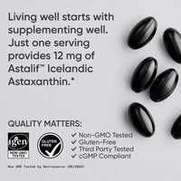 Thumbnail for Sports Research® Triple Strength Astaxanthin 12mg - Antioxidant Supplement for Skin & Eye Health Support* - Soy Free · Non-GMO · Gluten Free - 60 Softgels