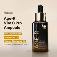 Thumbnail for Medicube Age-R Vita C Pro Ampoule -Vitamin C Serum for Pigmentation, Uneven Skin Tone, and Hydration - Boost Absorption and Radiance by up to 780% with Age-R Booster Pro