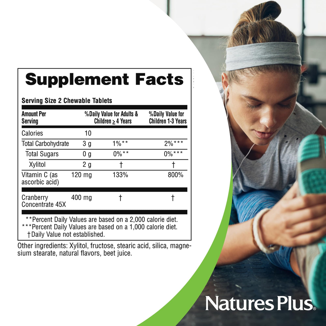 NaturesPlus Ultra Chewable Cranberry - 180 Love-Berries - Supports a Healthy Urinary Tract & Overall Well-Being - Non-GMO, Vegetarian, Gluten Free - 90 Total Servings