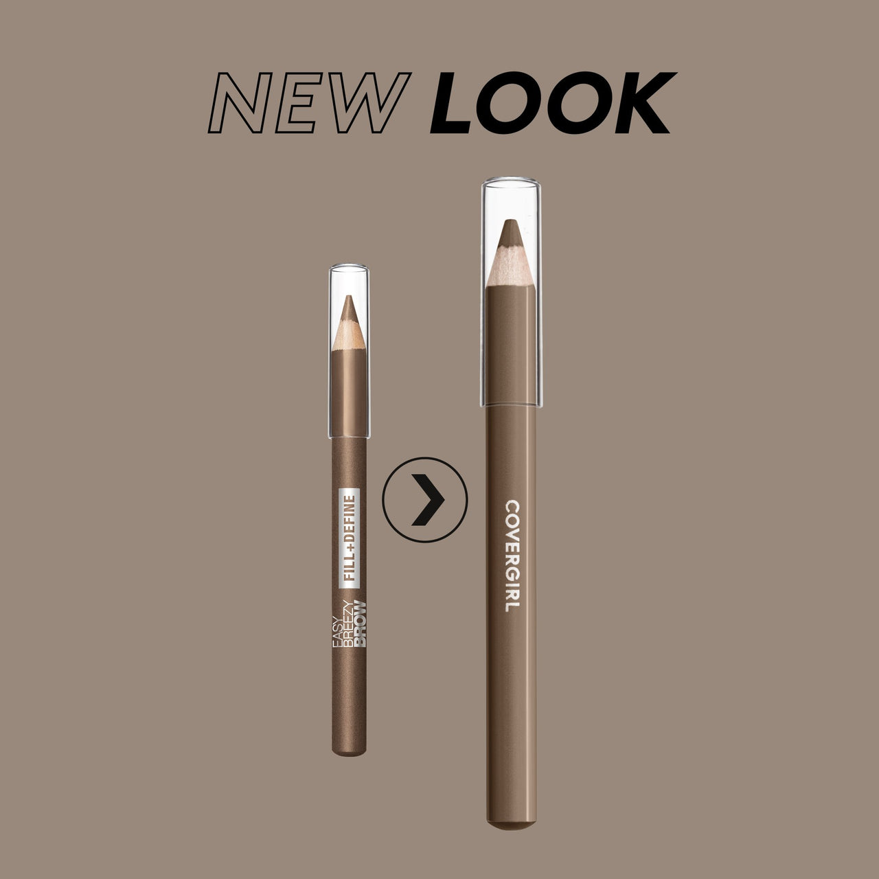 COVERGIRL - Easy Breezy Brow Fill + Define Brow Pencil, Sharpener Included, Long-Lasting, Deeply Pigmented, Blendable Formula, 100% Cruelty-Free