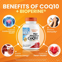 Thumbnail for Doctor's Best High Absorption CoQ10 with BioPerine Softgels