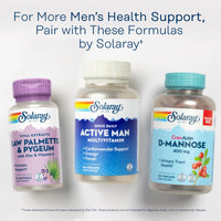 Thumbnail for SOLARAY Saw Palmetto and Pygeum - Saw Palmetto for Men w/Pygeum Bark, Zinc, Vitamin E, Pumpkin Seed Oil - Prostate Supplements for Men w/Beta Sitosterol - 60-Day Guarantee - 30 Servings, 30 Softgels