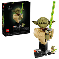 Thumbnail for LEGO Star Wars: Attack of the Clones Yoda Bust with Lightsaber - Collectible Building Set for Adults, Ages 18+ - Star Wars Gift for Men & Women - Bedroom or Shelf Decor - 75438