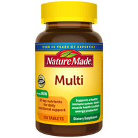 Thumbnail for Nature Made Multivitamin Tablets with Iron, Multivitamin for Women and Men for Daily Nutritional Support, 130 Tablets, 130 Day Supply (Packaging May Vary)