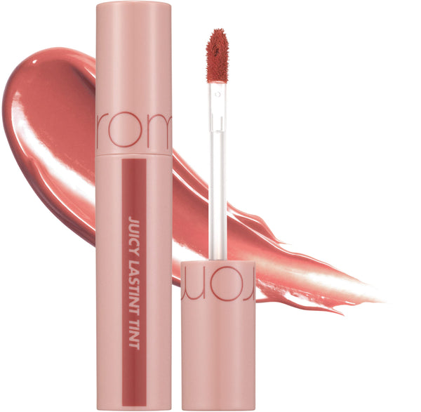 rom&nd Juicy Lasting Tint #23 Nucadamia - K-Beauty Nudy Red Brown Lip Stain for Pure Bare Juicy Glossy Finish | Hydrating, Long-Lasting & Fruit-Inspired Korean Lip Tint