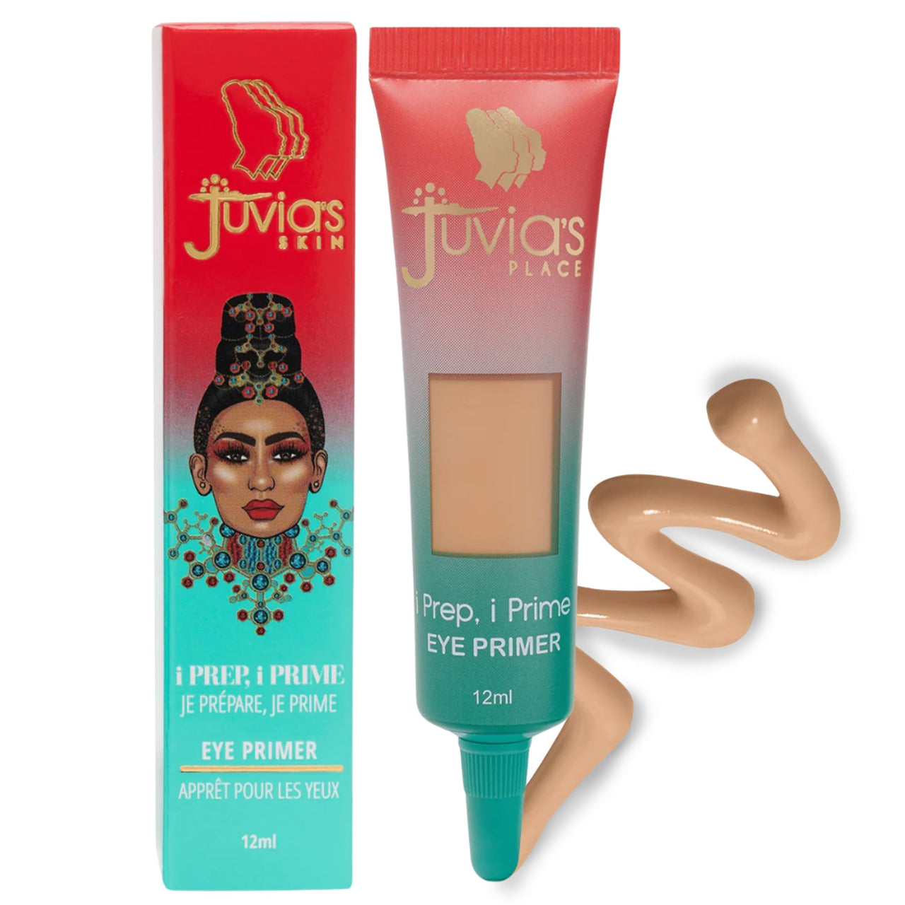 Juvia's Place i Prep, i Prime Eyeshadow Primer - Cream Base Eye, No Crease Eyeshadow, Eye Makeup Addition,Intensifying Glitter, Matte, Shimmer or Metallic Eyeshadow (Medium)