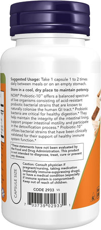 Thumbnail for Now Foods Probiotic-10 25 Billion, 100 Count (Pack of 2)