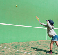 Thumbnail for Crefotu Kid Tennis Racket Set for Toddler,Children,Sponge Handle, Includes 6 Badminton, 1 Tennis Ball, Bag and 2 Balls - Increase Children's Sports,Improve Tennis Skills