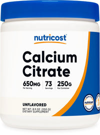 Thumbnail for Nutricost Calcium Citrate Powder (250 Grams) Unflavored