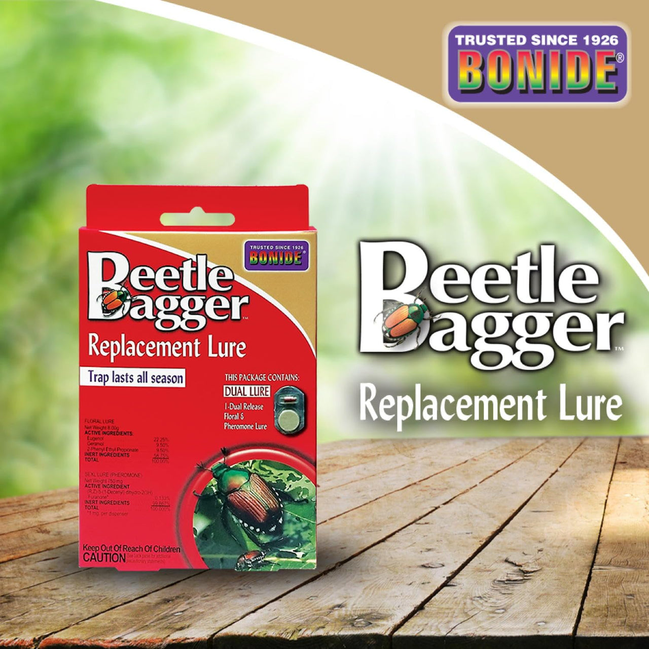Bonide Beetle Bagger Japanese Beetle Trap Replacement Lures, Long Lasting Dual Floral & Pheromone Lures