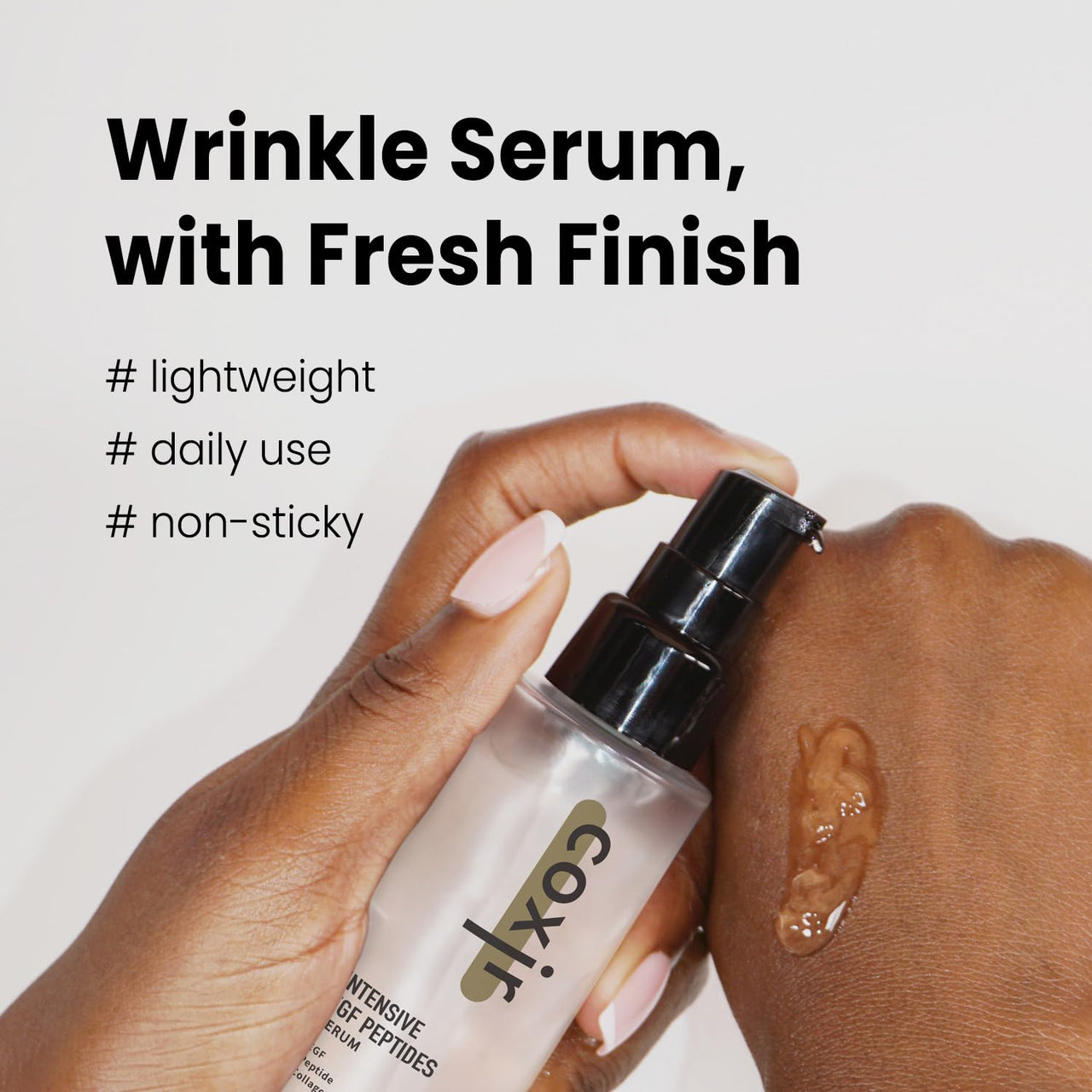 coxir INTENSIVE EGF PEPTIDES SERUM l EGF(Epidermal Growth Factor), Peptide, Niacinamide, Collagen l Firming l Korean Skincare (1.69 Fl Oz (Pack of 1))