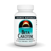 Thumbnail for Source Naturals Beta Carotene 25000 iu Antioxidant Protection - Converted by Body to Vitamin A - 250 Softgels
