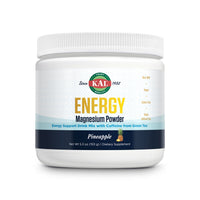 Thumbnail for KAL Energy Magnesium Powder Drink, Pineapple Flavor Magnesium Citrate Powder, Energy Support with Green Tea Caffeine, Sugar Free, 40 Servings