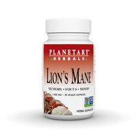 Thumbnail for Planetary Herbals Lion's Mane, for Memory, Focus, and Mood*, 1,000 mg - 30 Vegan Capsules