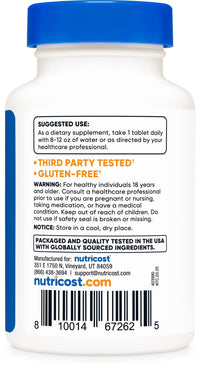 Thumbnail for Nutricost Kelp Tablets, 325mcg of Iodine, 240 Tablets - Non-GMO, Gluten Free