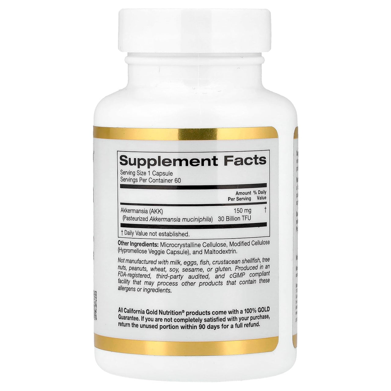 California Gold Nutrition Akkermansia 30B, 60 Veggie Capsules