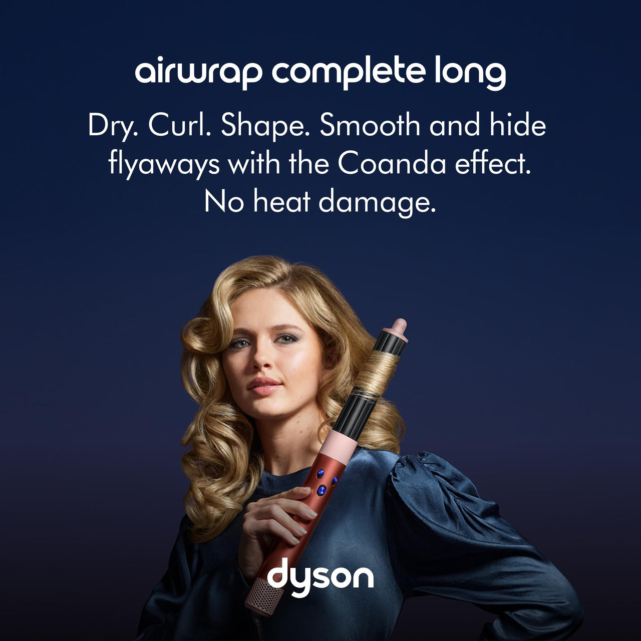Dyson Special edition Airwrap Complete long multi-styler in Strawberry bronze and blush pink with Detangling comb