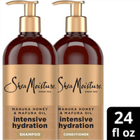 Thumbnail for Shea Moisture Shampoo & Conditioner Set – Intensive Hydration Hair Care Formulas with Manuka Honey & Mafura Oil for Extra Dry, Damaged Hair, 24 Oz Ea