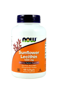 Thumbnail for NOW Foods Sunflower Lecithin 1,200 Mg Softgels, 2 Pk