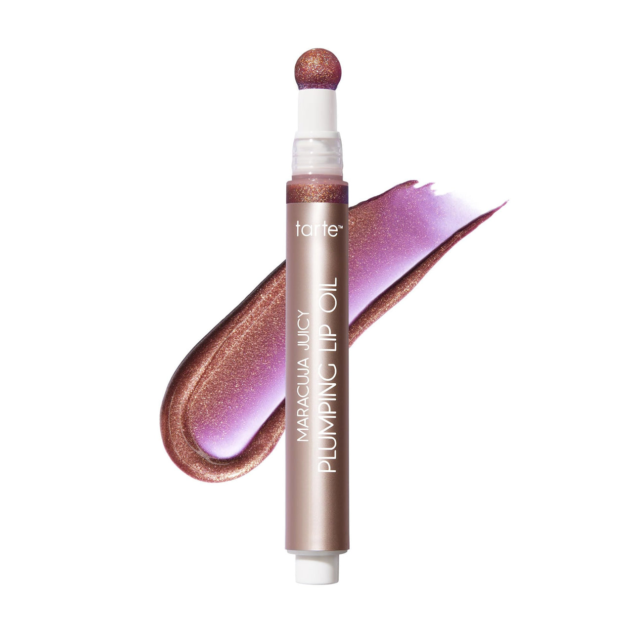 tarte maracuja juicy plumping lip oil - Hydrating & Volumizing Lip Plumper Gloss Balm with Nourishing Hyaluronic Acid, Plumps & Moisturizes, Vegan & Cruelty-Free, full size, shimmering mulberry