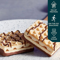 Thumbnail for Myprotein Protein Bars, Crispy Protein Wafers, 15g High Protein Snacks, Box of 10 Vanilla Wafers Packs, Milk & Whey Protein Isolate, Light & Crunchy