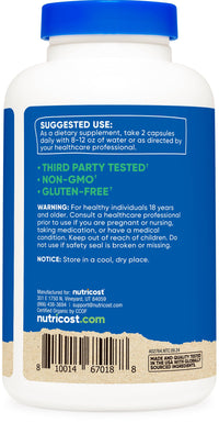 Thumbnail for Nutricost Organic Shiitake Mushroom Capsules 1000mg, 90 Servings - CCOF Certified Made with Organic, Vegetarian, Gluten Free, 500mg Per Capsule, 180 Capsules