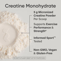 Thumbnail for Sports Research® Creatine Monohydrate - Gain Lean Muscle, Improve Performance and Strength and Support Workout Recovery* - 5 g Micronized Creatine, Lemonade - 25 Servings