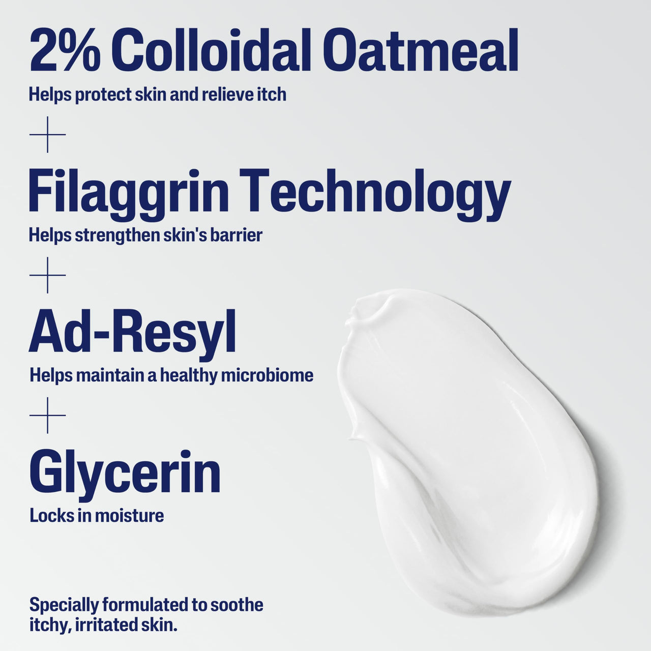 CETAPHIL ECZEMA RESTORADERM FLARE-UP RELIEF CREAM, For Eczema Prone Skin, 8 oz, Barrier Repair, 48 Hour Hydration, 2% Skin Protectant Colloidal Oatmeal, Steroid Free