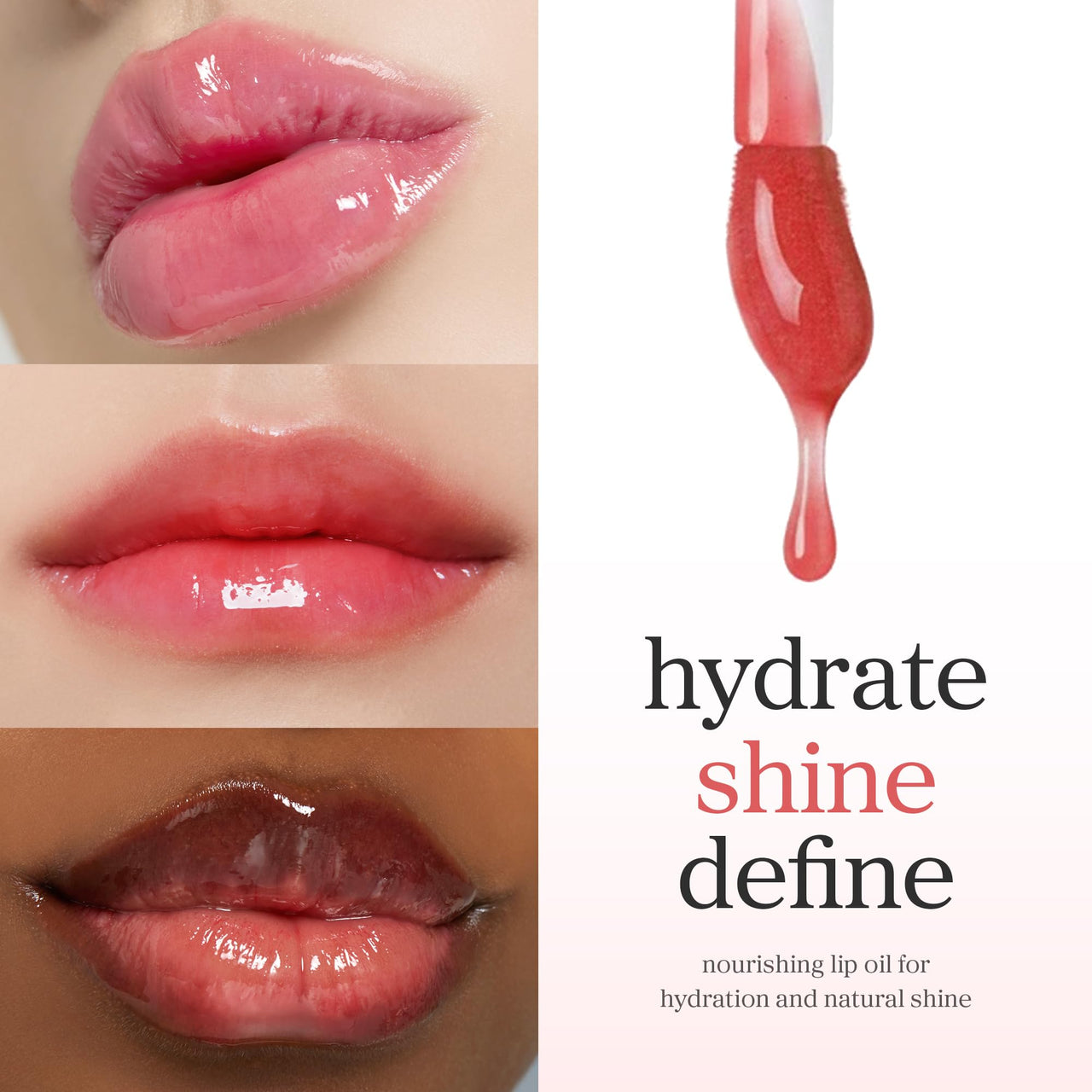 NOONI Korean Lip Oil - Appleberry | Long-Lasting, Moisturizing, Plumping, Revitalizing for Dry Lips, Waterproof, No Peel Off, Hydrating, Nourishing Crystal Clear, Stocking Stuffers, 0.12 FL Oz