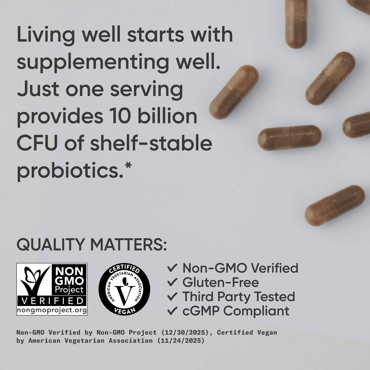 Sports Research® Tribiotic, 3-in-1 Tribiotic - Fermented Gut Health Tribiotic with 10 Billion CFU - Supports Digestion, Microbiome Support - Non-GMO, Vegan & Gluten Free - 30 Liquid Veggie Capsules