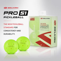 Thumbnail for Selkirk Pro S1 Ball | Crack-Resistant | 38 Hole Outdoor Pickleball Balls | USAPA Approved Pickle Ball for Tournament Play | Advanced Aerodynamics | 12 Pack Pickleballs |