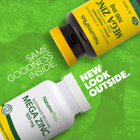 Thumbnail for NaturesPlus Mega Zinc 100 mg Sustained Release - 90 Tablets - Vegetarian, Gluten Free - 90 Servings