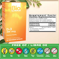Thumbnail for Bio Nutrition D3 12000 Iu Vegi-Caps, 50 Count