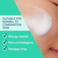 Thumbnail for CeraVe Balancing Air Foam Face Wash, Foaming Facial Cleanser For Combination Skin, 8HR Oil Control + 24HR Hydration, Fragrance-Free & Non-Comedogenic, With Glycolysine™ & 3 Essential Ceramides, 8oz