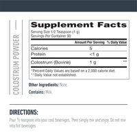 Thumbnail for Isopure Bovine Colostrum Supplement Powder, Gently Processed, 90 Servings